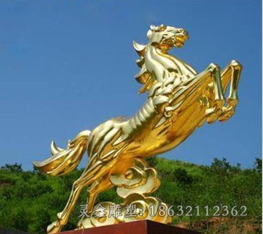 不锈钢马景区景观雕塑