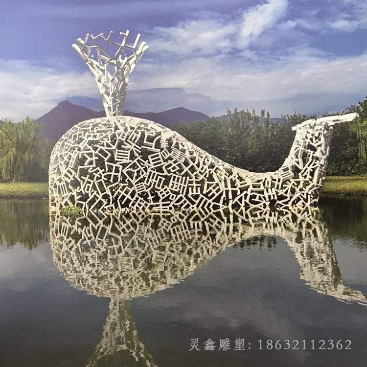 不锈钢动物鱼广场雕塑