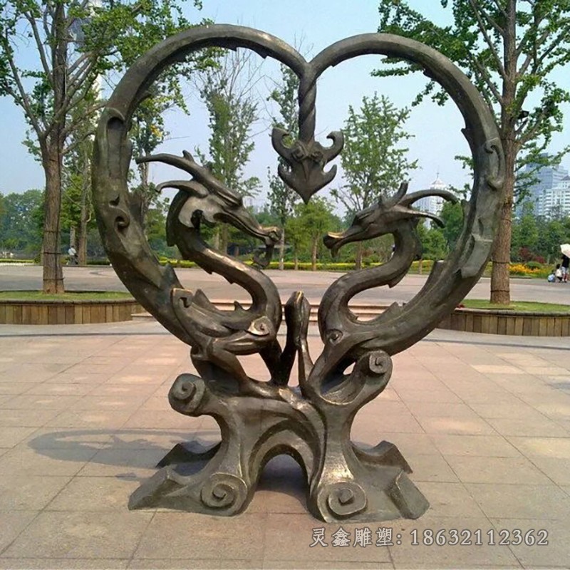 神兽龙园林景观铜雕