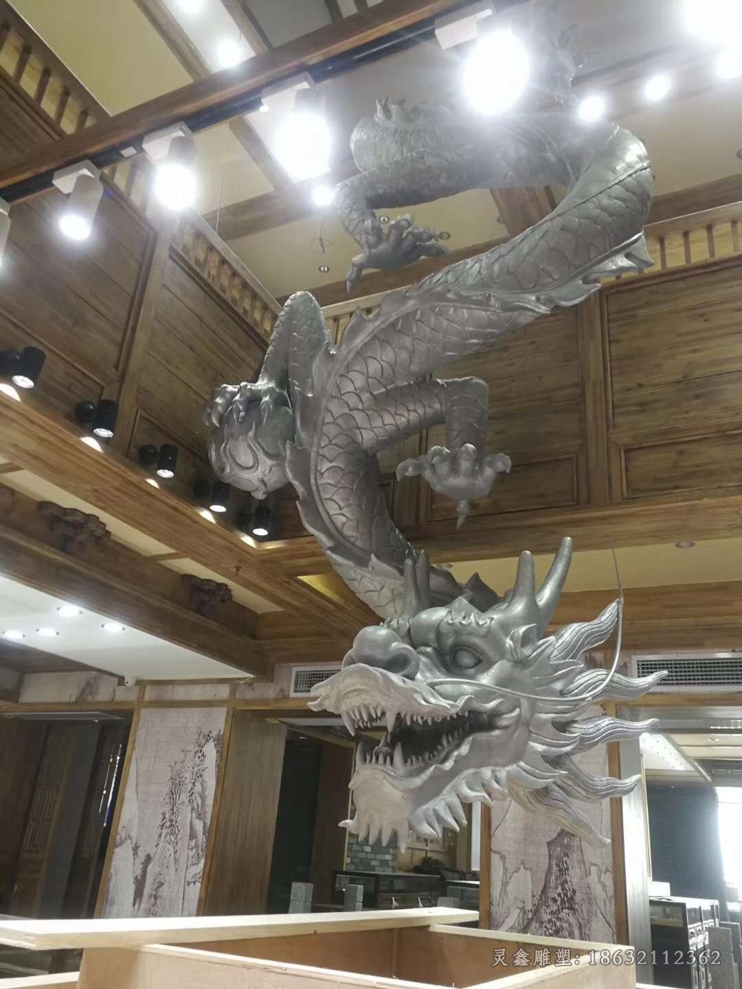 神兽龙小区景观铜雕