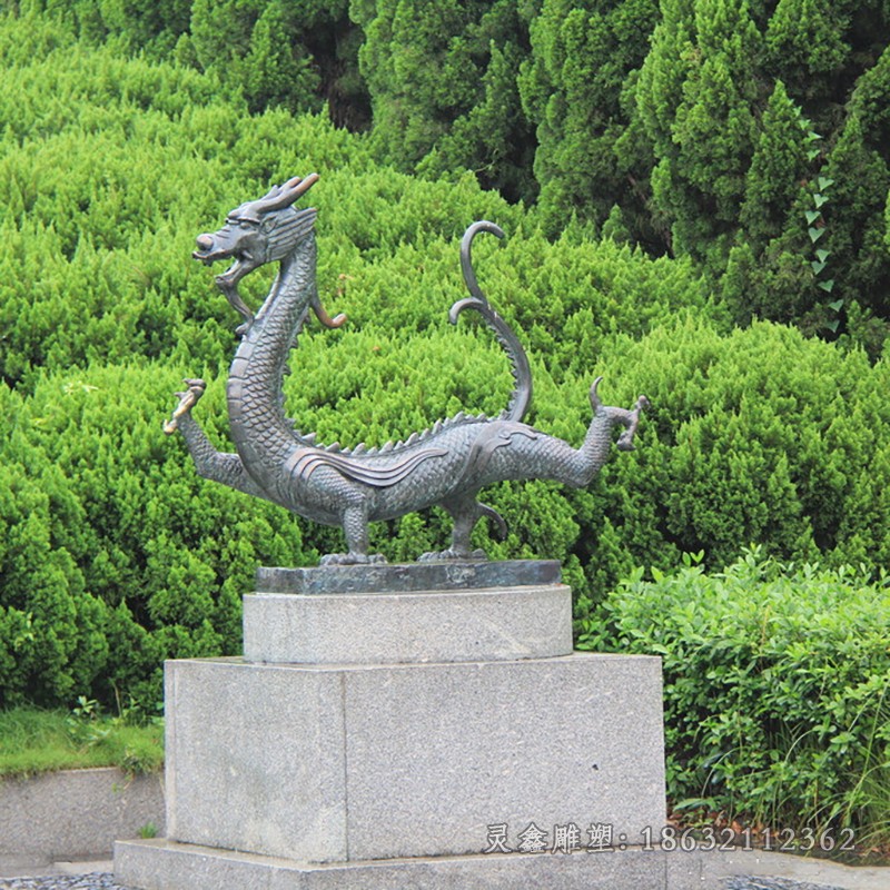 神兽龙别墅景观铜雕