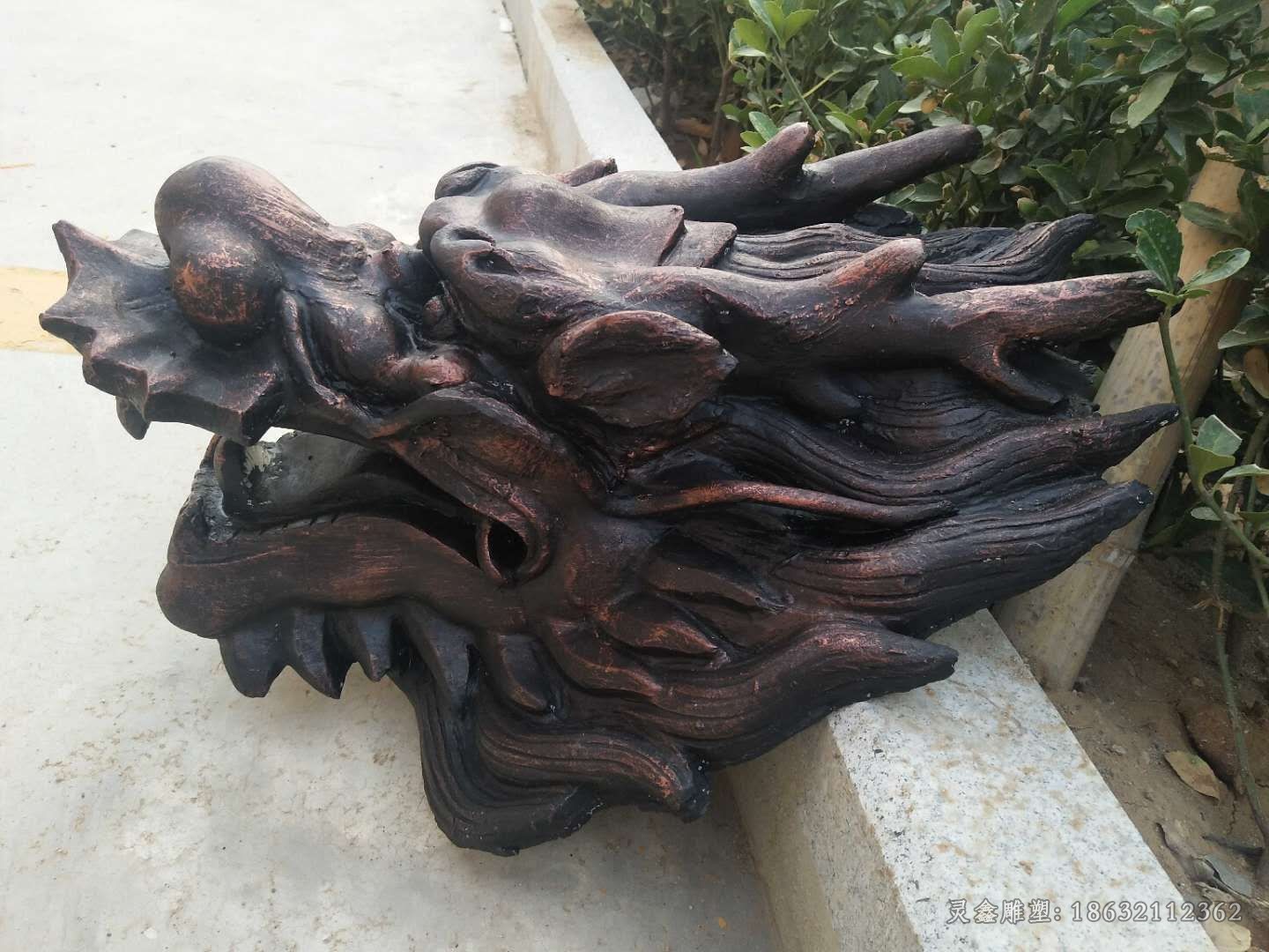 神兽龙街边景观铜雕
