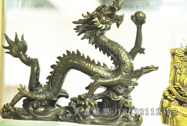 神兽龙城市动物铜雕