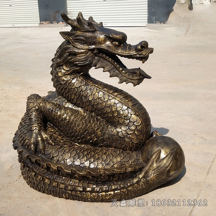 神兽龙广场动物铜雕