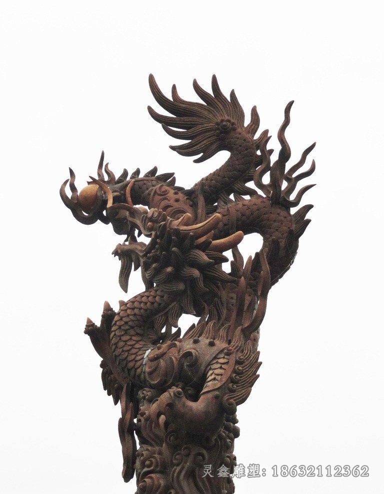 神兽龙庭院动物铜雕