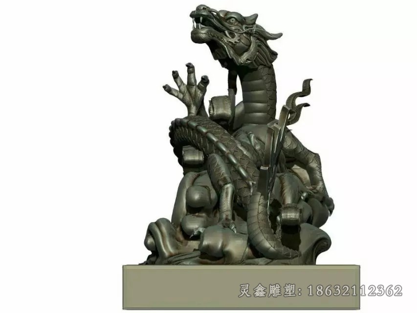 神兽龙别墅动物铜雕