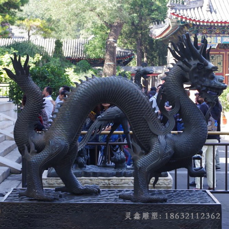 神兽龙商场动物铜雕