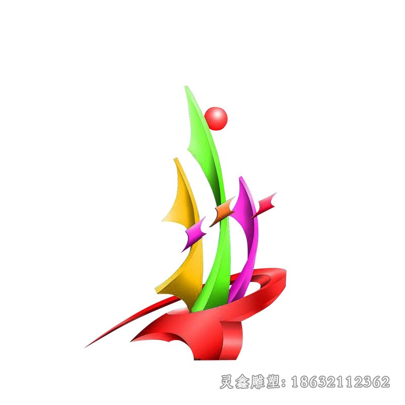 不彩绘凤凰公园不锈钢雕塑