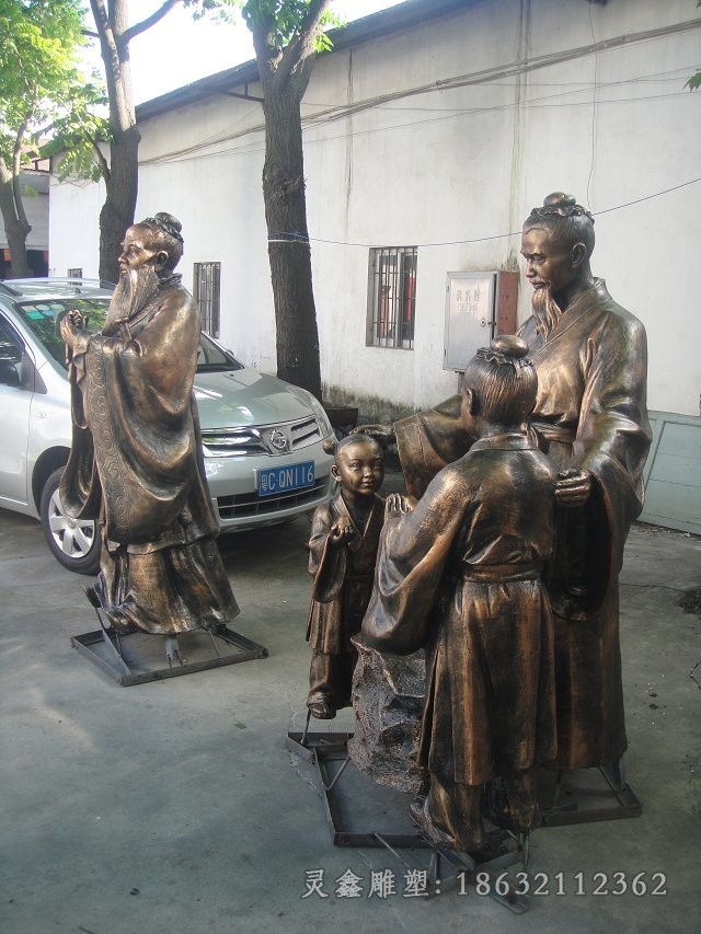 孔融让梨商场景观铜雕