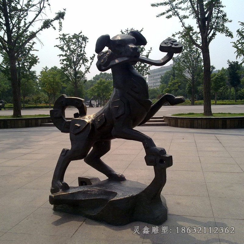 十二生肖园林动物铜雕