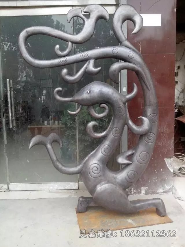 十二生肖动物标志铜雕