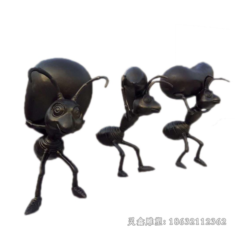 蚂蚁搬家景观标志铜雕