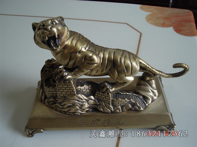 动物老虎景观标志铜雕
