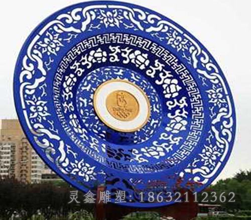 不锈钢城市彩绘景观雕塑