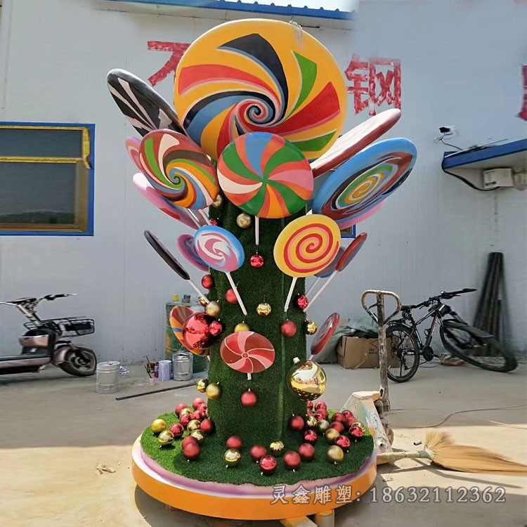 不锈钢校园彩绘景观雕塑