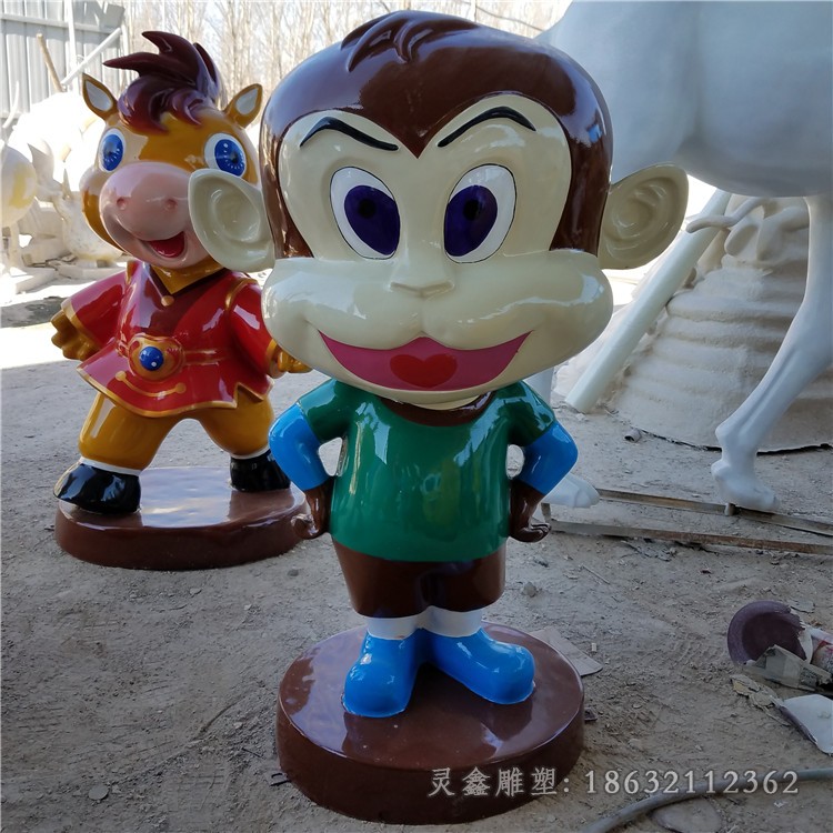 不锈钢小区彩绘景观雕塑