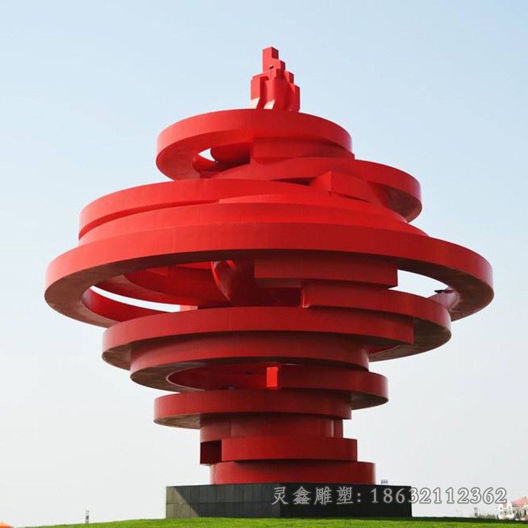 彩绘景观校园不锈钢雕塑