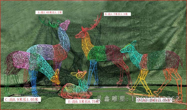 彩绘景观商场不锈钢雕塑