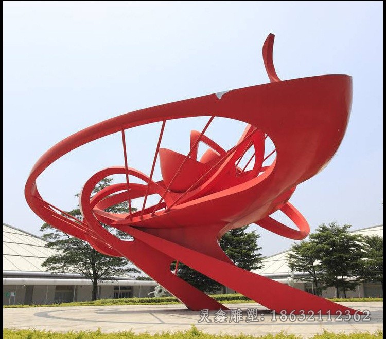 彩绘景观街边不锈钢雕塑