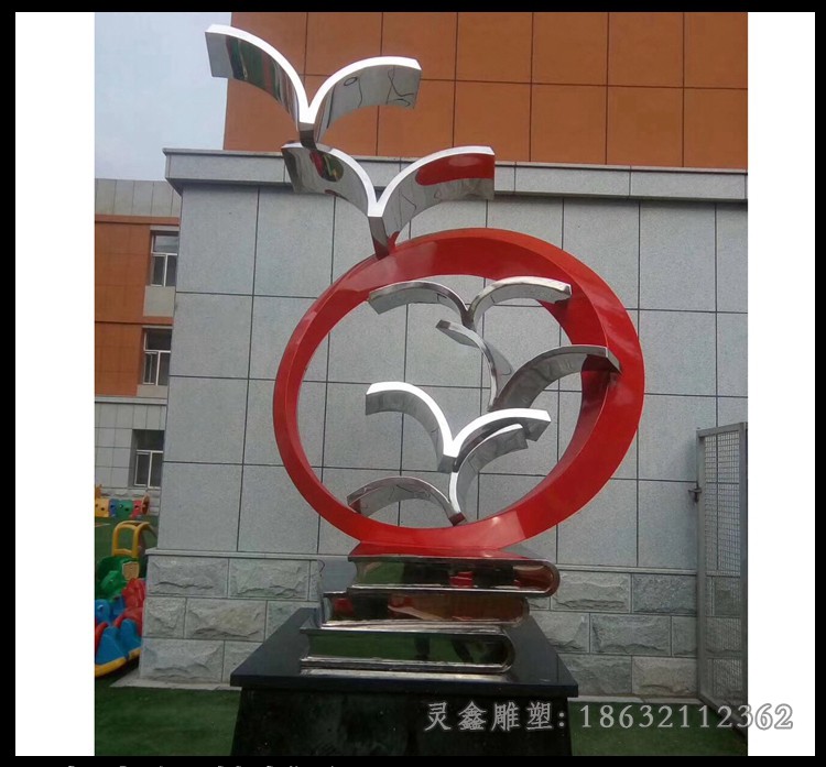 不锈钢大雁城市景观雕塑