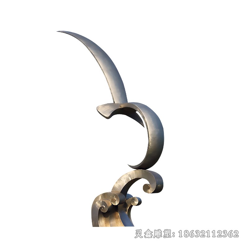 不锈钢大雁公园景观雕塑