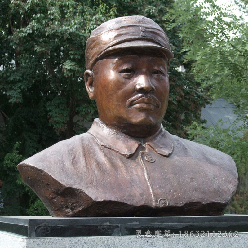 十大元帅户外人物铜雕