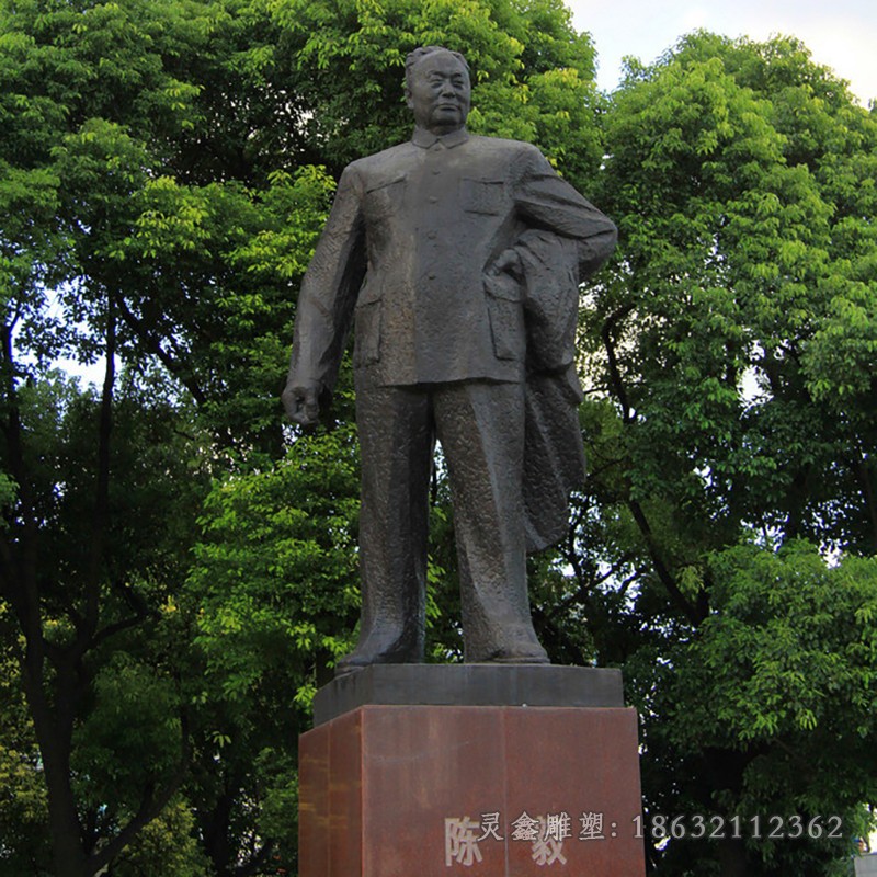 十大元帅园林人物铜雕