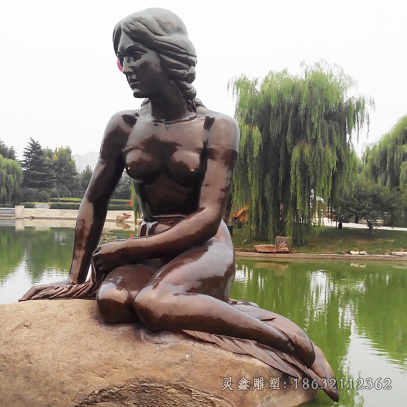 美人鱼公园景观铜雕
