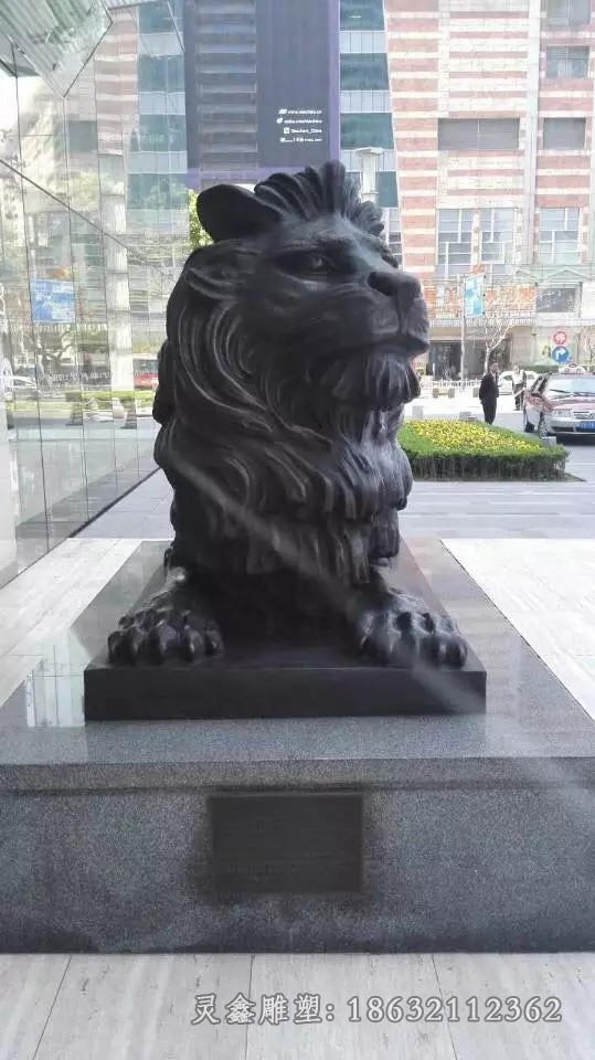 动物狮子园林标志铜雕