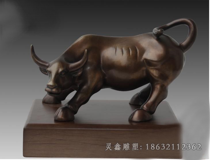 动物牛庭院抽象铜雕