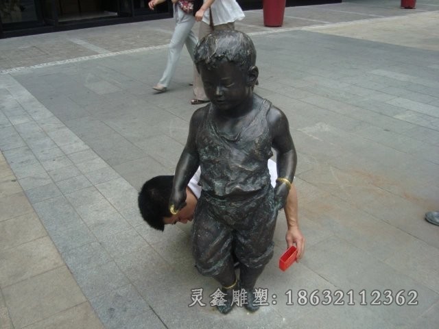 广场人物小品景观铜雕