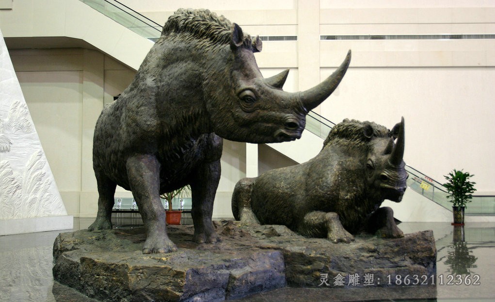 动物牛标志景观铜雕
