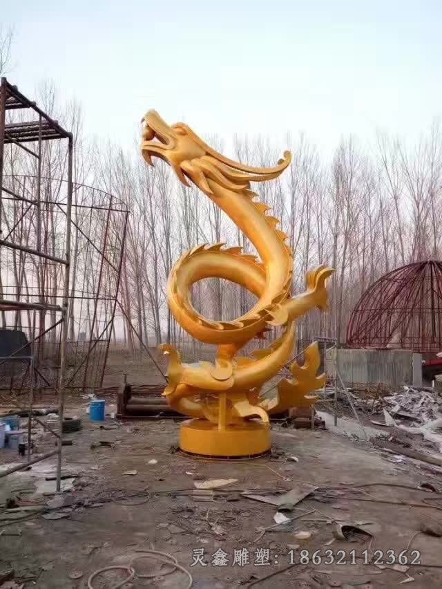 神兽龙动物景观标志铜雕