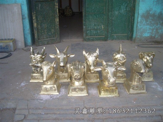 生肖动物广场景观铜雕