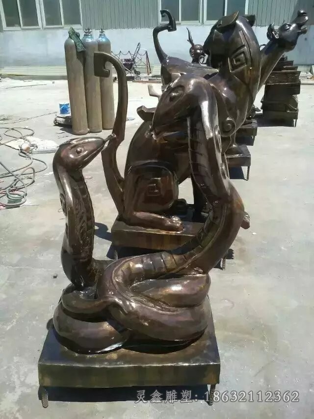 生肖动物公园景观铜雕
