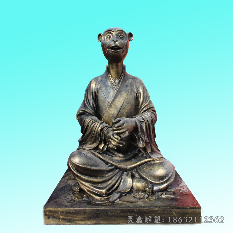 生肖兽首人身组合城市铜雕