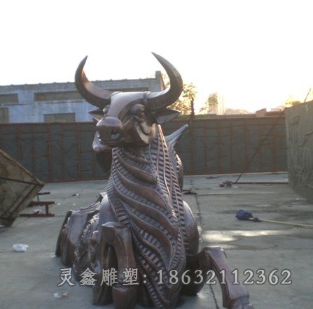 动物牛商场景观标志铜雕