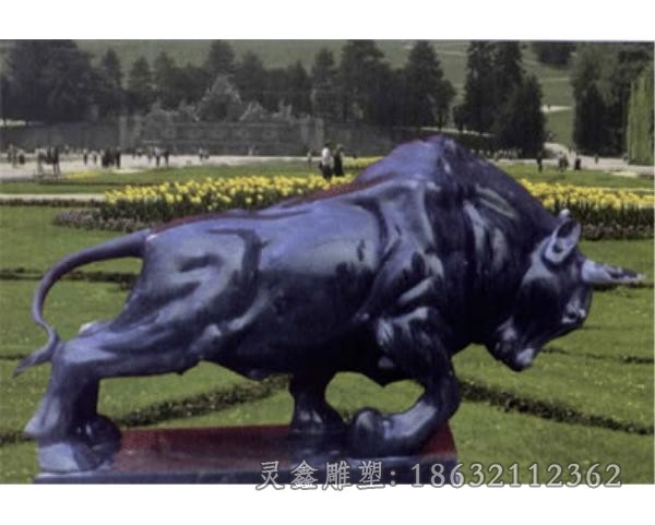 动物牛街边景观标志铜雕