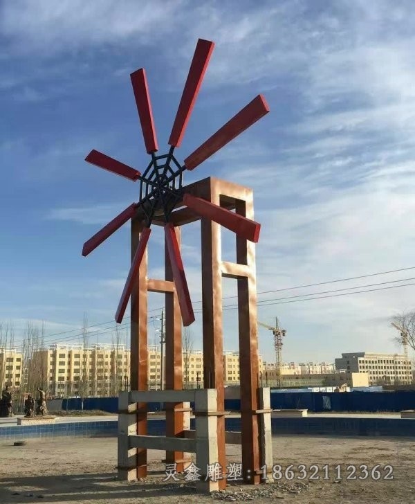 不锈钢标志景观雕塑