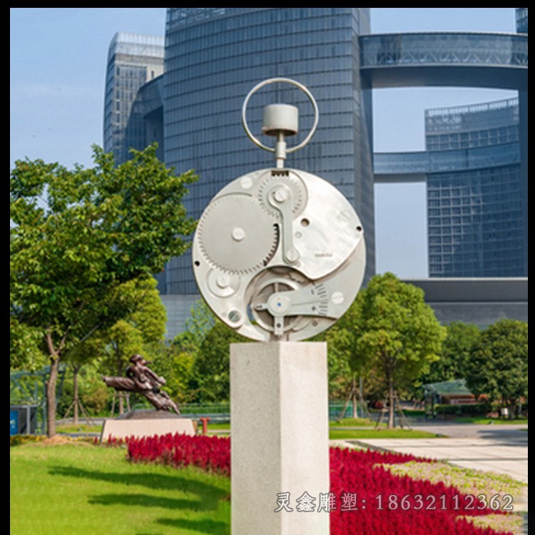 不锈钢景观镜面标志雕塑