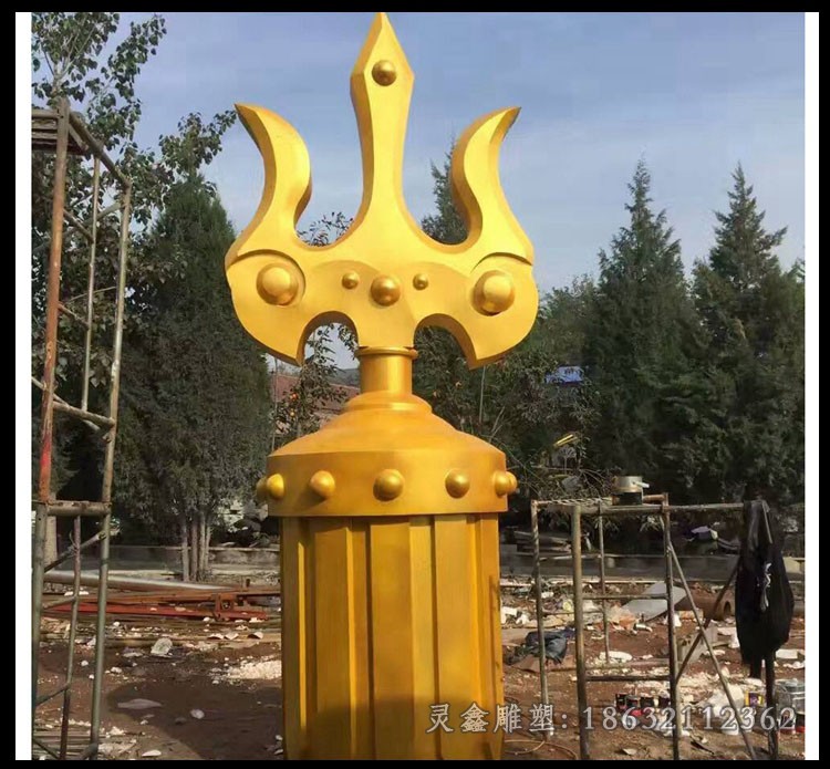 抽象标志不锈钢别墅雕塑