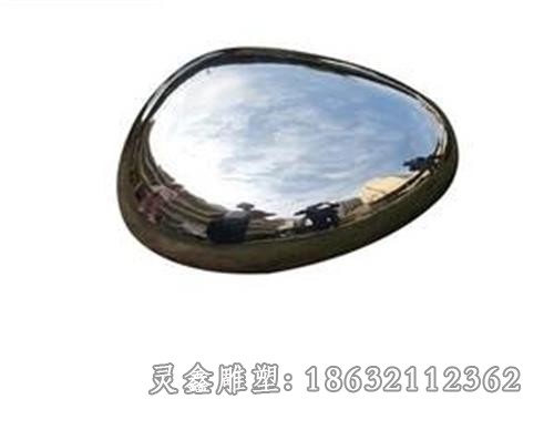 鹅卵石景观标志不锈钢雕塑