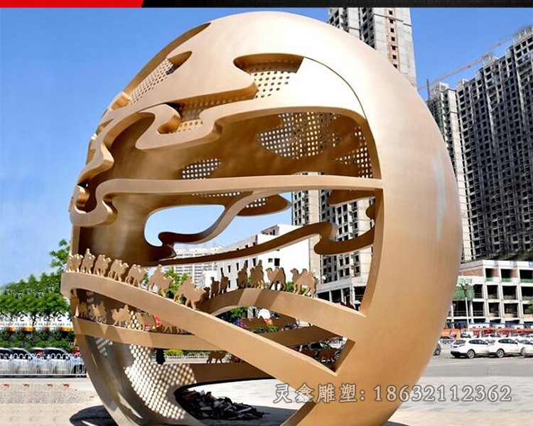 不锈钢抽象景观城市雕塑