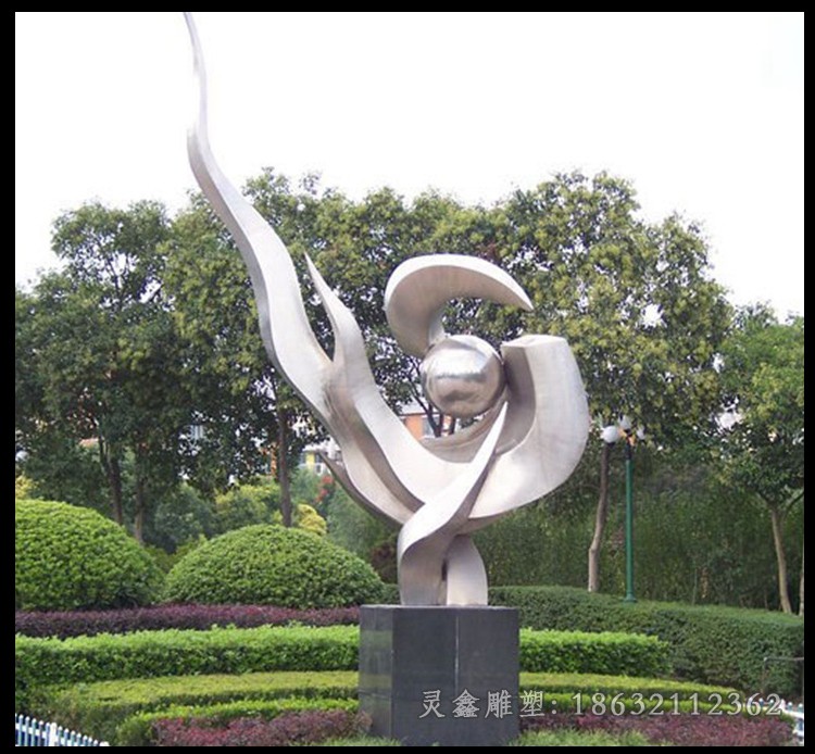 不锈钢飞鸽公园景观雕塑