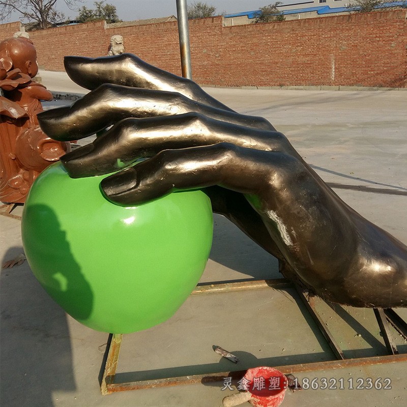 手掌标志园林景观铜雕