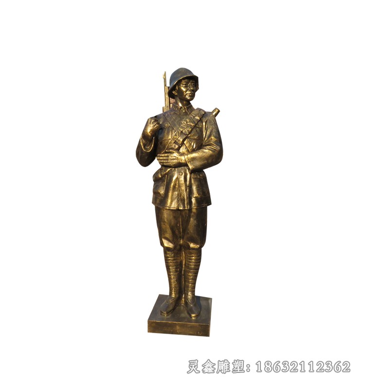 守护生命消防员别墅铜雕