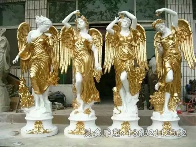 四季神景观标志铜雕