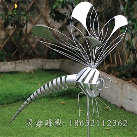 不锈钢蜻蜓景观动物雕塑