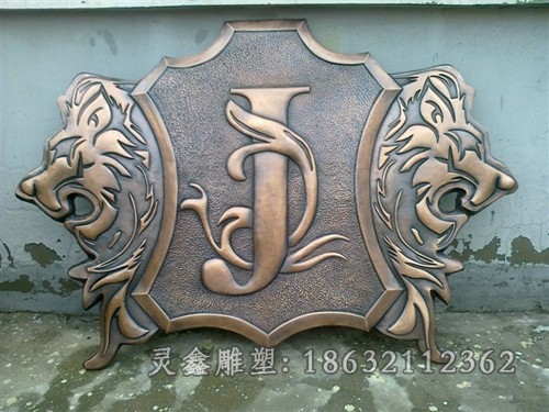 logo标志景观抽象铜雕