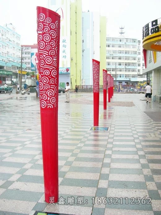 公园彩绘标志不锈钢雕塑